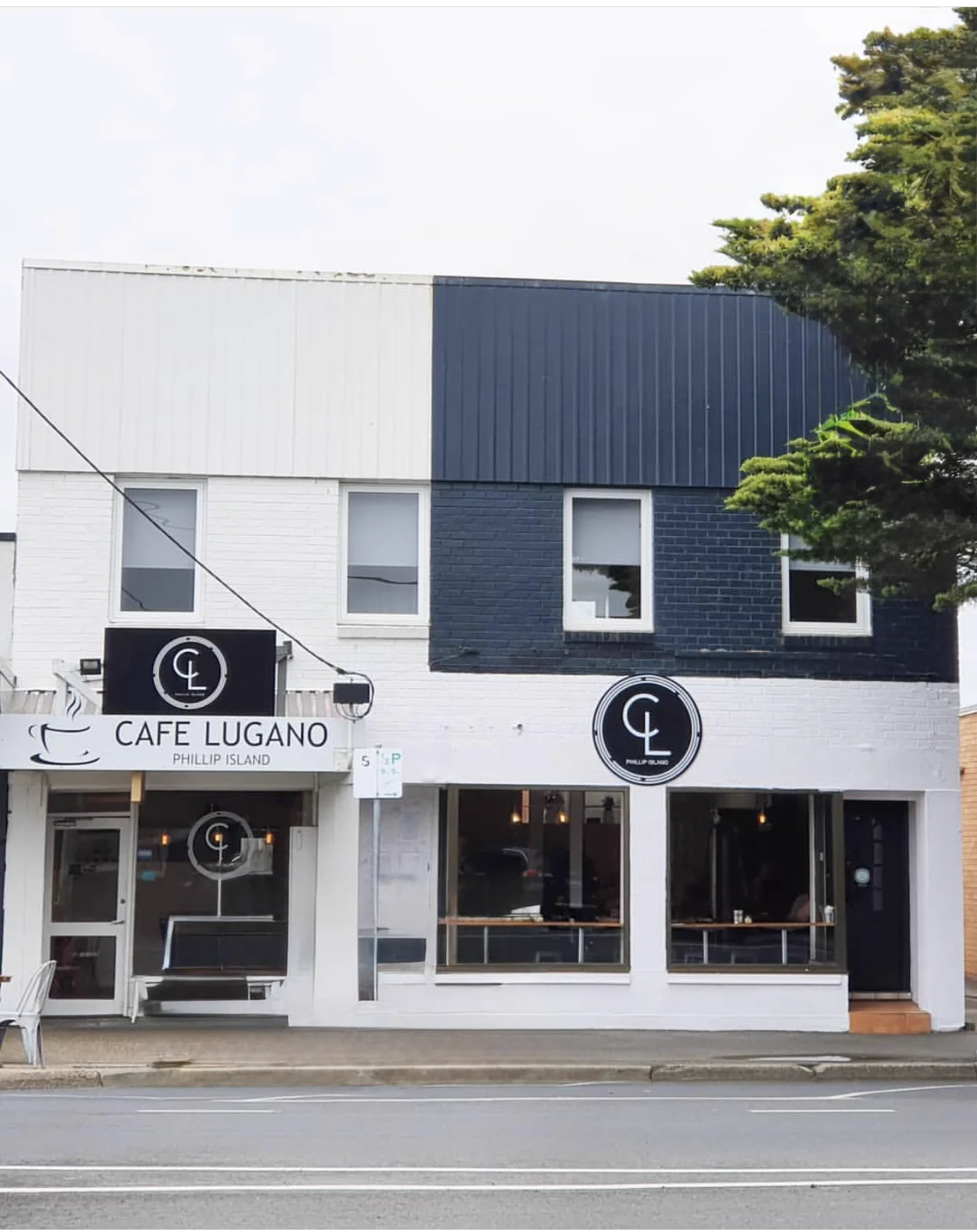 Cafe Lugano building on Thompson Ave, Cowes